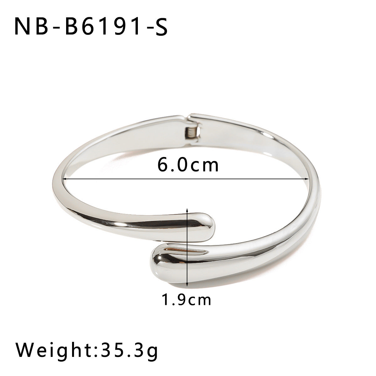 Stainless Steel 18K Gold Plated Bracelet Geometric Buckle Open Bracelet Inlaid With Rhinestones Bracelet