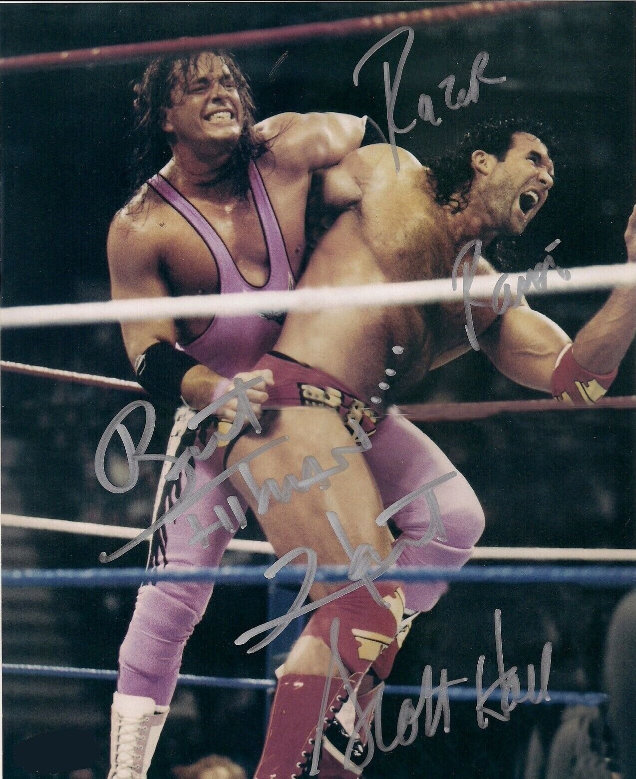 Bret Hart / Razor Ramon WWE WWF Autographed Signed 8x10 Photo Poster painting REPRINT