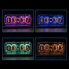 Cyberpunk Soviet IN12 Nixie Tube Glow Retro Nostalgic Electronic Clock Alarm Desktop Gift Creative Ornaments