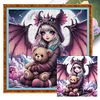 (Multi-Style) Girl-11CT Stamped Cross Stitch 50*50cm/19.69*19.69in