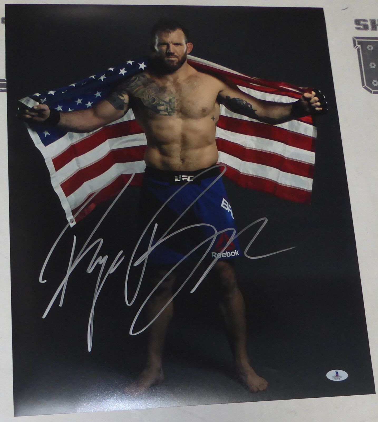 Ryan Bader Signed UFC 16x20 Photo Poster painting BAS Beckett COA Picture Autograph 192 174 144