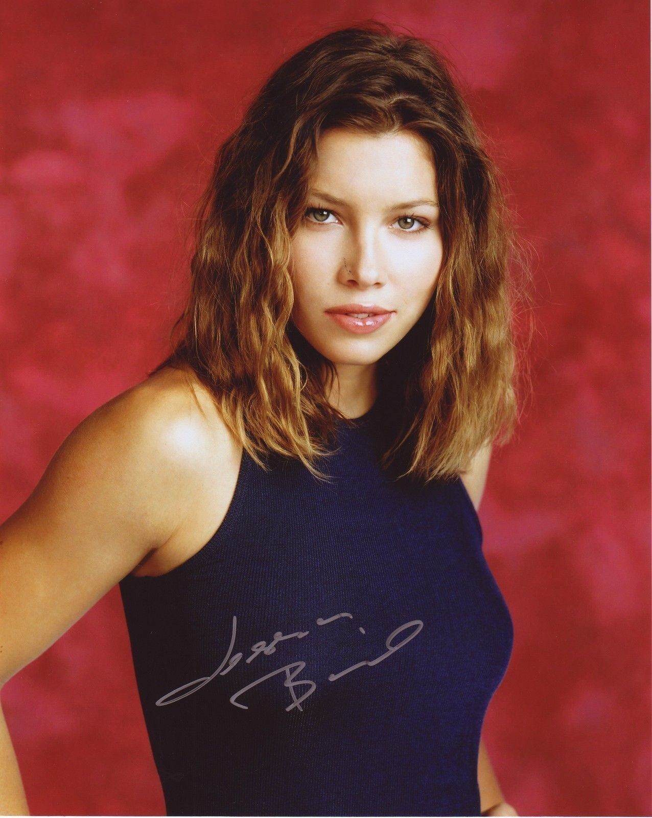 JESSICA BIEL AUTOGRAPH SIGNED PP Photo Poster painting POSTER