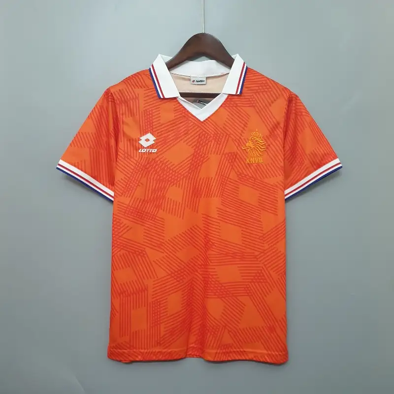 Retro 1991 Netherlands Soccer Jersey Home