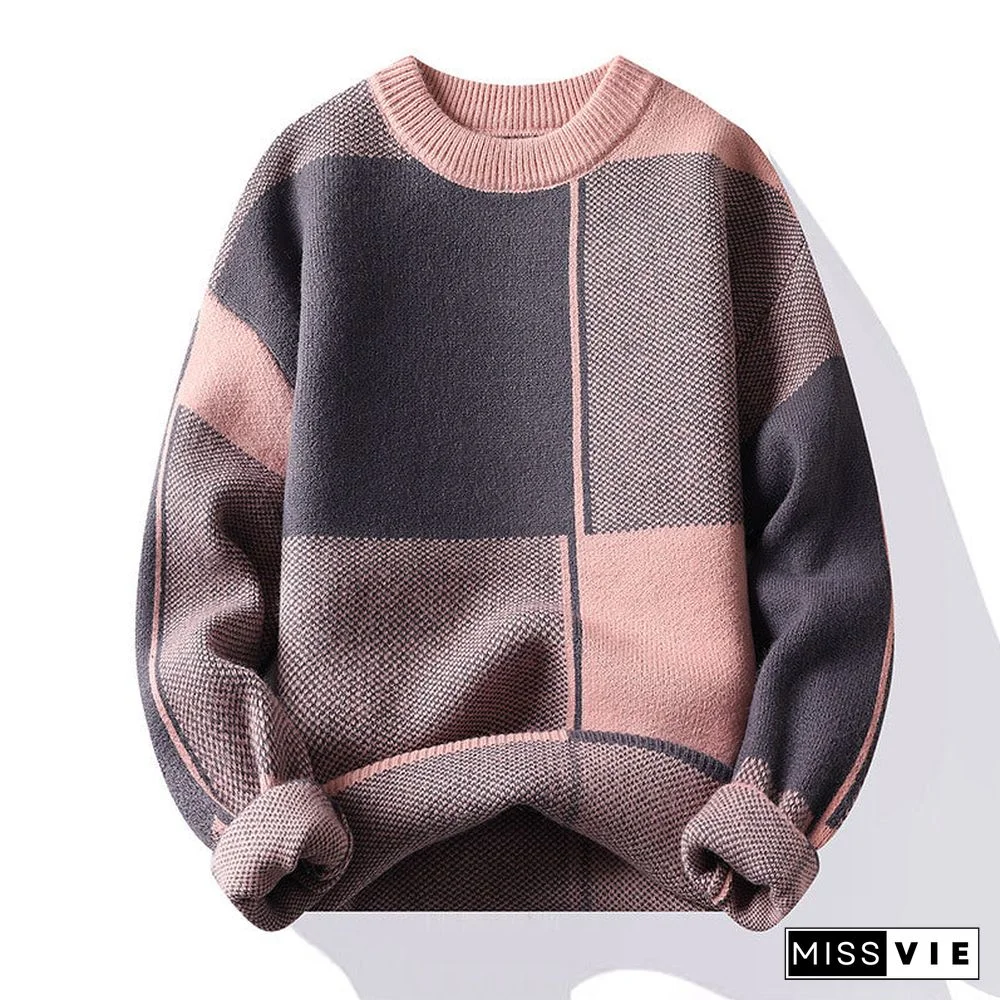 Round Neck Thickened Sweater Man