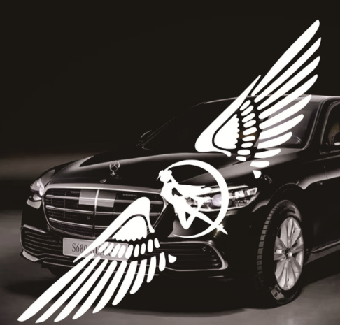 Creative Angel Wings Decorative Night reflective Car Logo Sticker