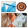 (US Only)Crochet Mandala Coaster Handmade DIY Material Package with Crochet Hook(4)