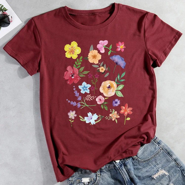 ANB - Flowers Plant Lover T-shirt Tee -04725
