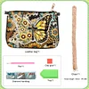 DIY Butterfly Special Shaped Diamond Painting Leather Crossbody Bags Chain Clutch Kit