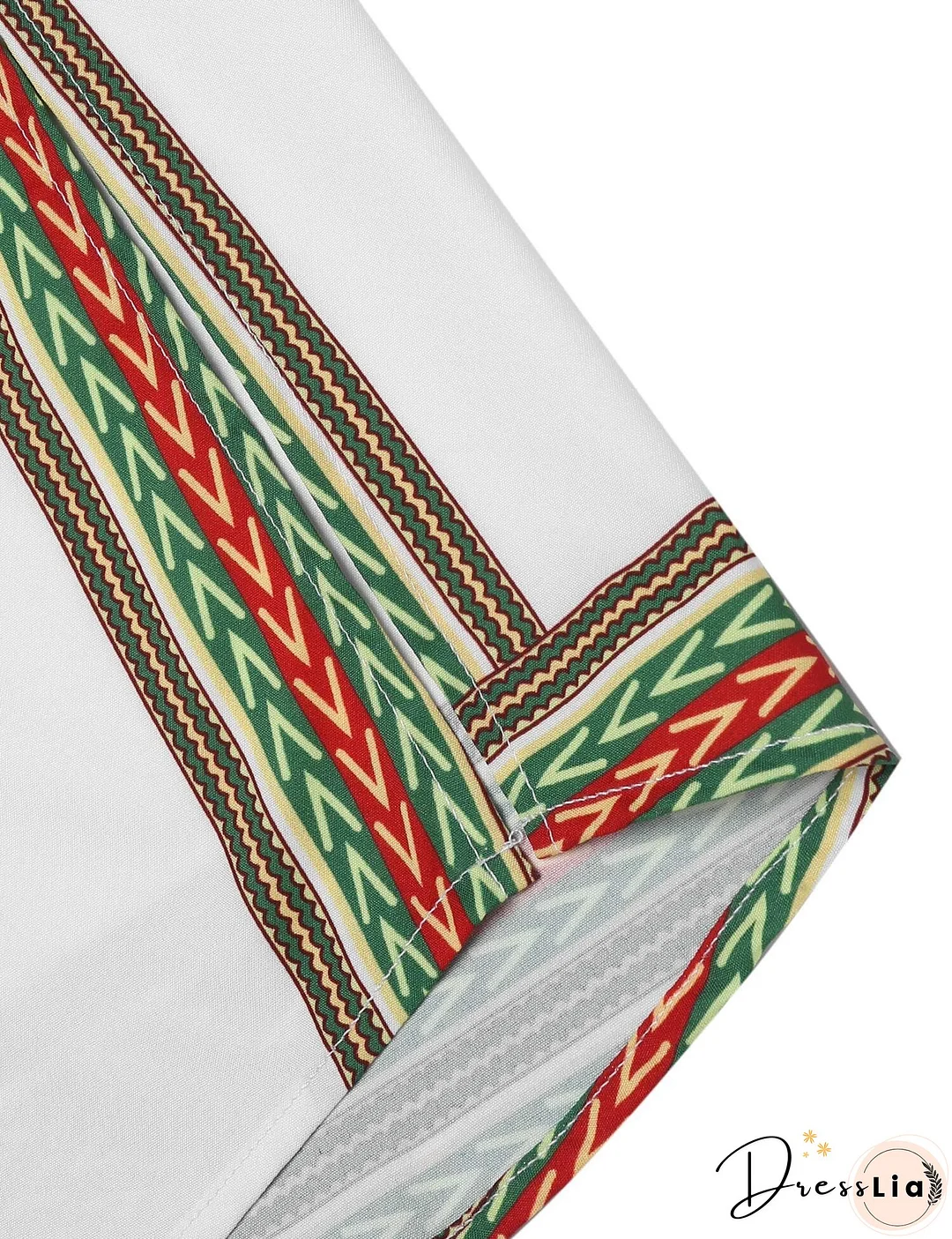 Casual Ethnic Graphic Long Shirt (US Only)