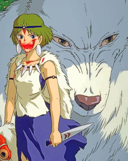 

Princess Mononoke – Animes Paint By Numbers - 40*50CM, 501 Original