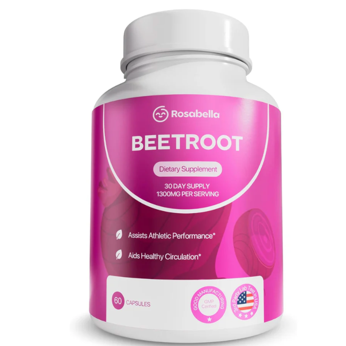 Beet Root Capsules – 1300mg Natural Nitrate Support