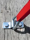4Pcs 3/8 Heavy Duty D Rings Tie Down Anchors 2400LBS Rivet Clip Retaining Ring