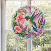 Special Shaped Diamond Painting Kit 25cm Hummingbird Acrylic Pendant