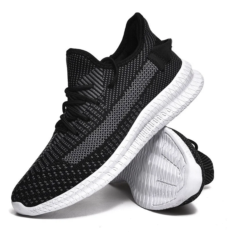 Fashion Casual Shoes Men Breathable Walking Shoes Lightweight Sneakers Black Footwear Men Lace Up Running Shoes Men Big Size 47
