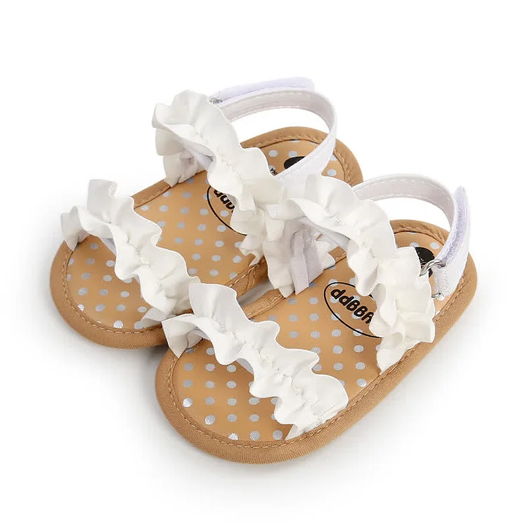 Baby Ruffled Trim Sandals