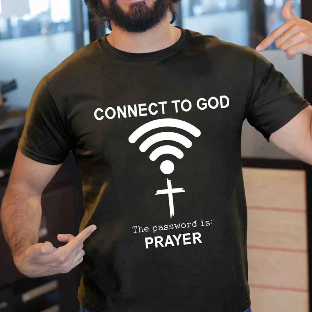 Connect To God Printed Men's T-shirt