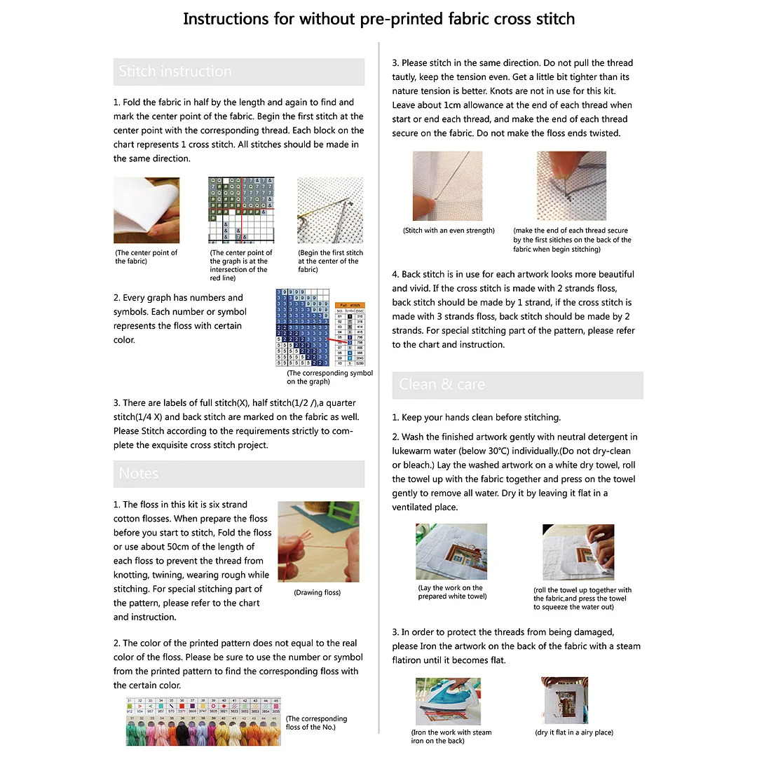 Mountain Forest Scenery Full 14CT DIY Stamped Cross Stitch Kits 40x40cm Gift