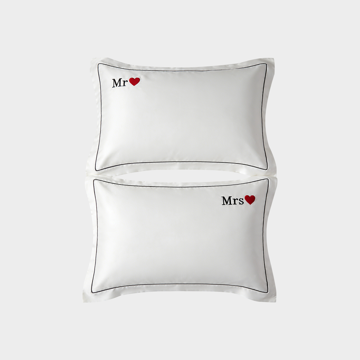 2-Piece Romantic Vibes Silk Envelope Pillowcases REAL SILK LIFE
