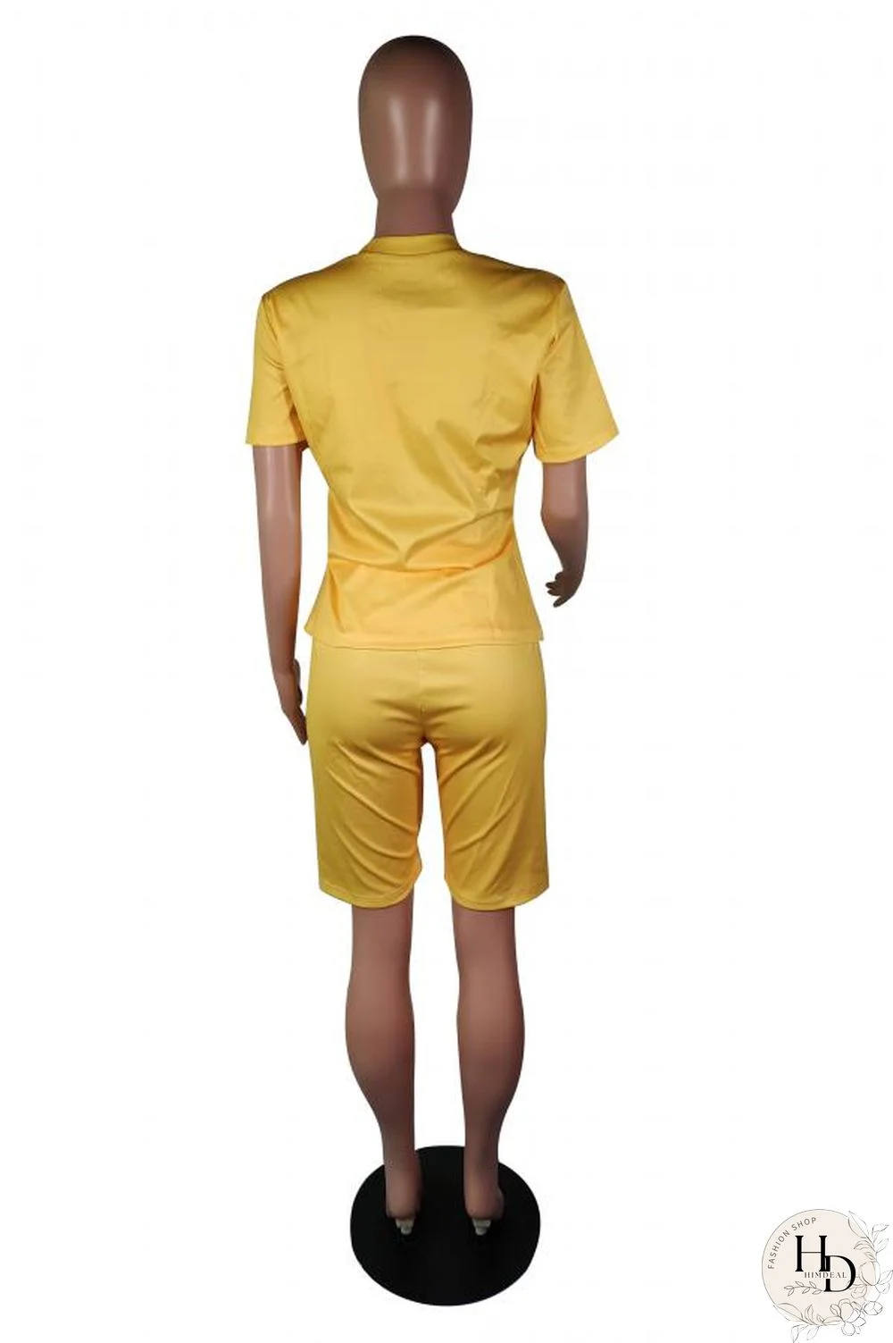 Wine Red Casual Fashion Slim fit Two Piece Suits Letter Solid Regular Short Sleeve