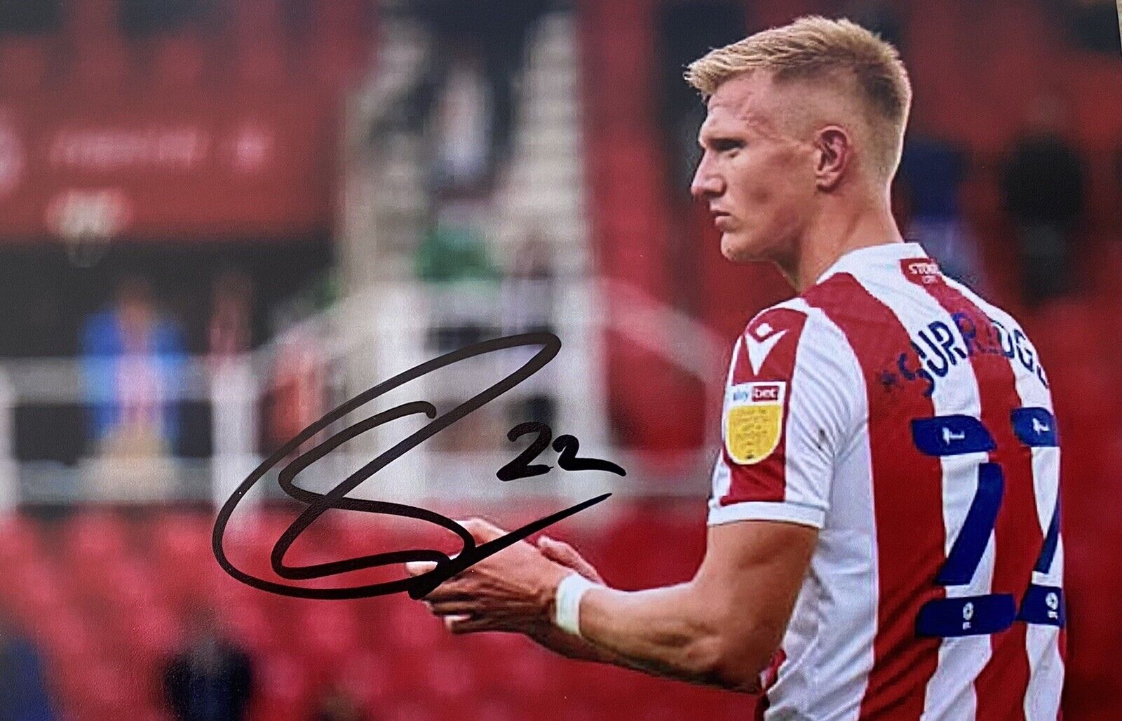 Sam Surridge Genuine Hand Signed Stoke City 6X4 Photo Poster painting 2