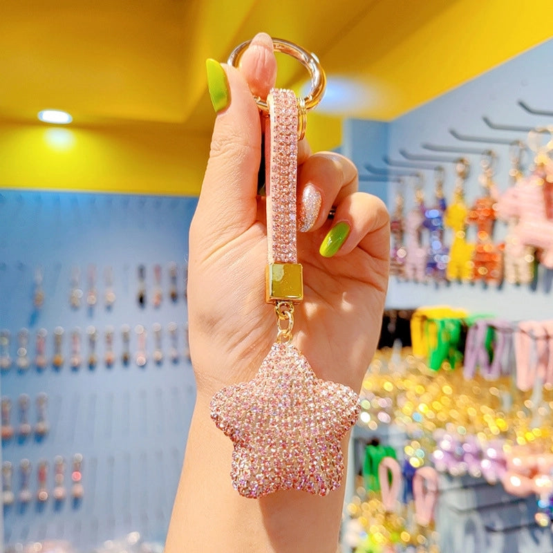 Cute Star Czech Diamond Women’s Keychain