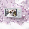 Bathroom Waterproof Phone Mount with BT Speaker 60 Degree Adjustable Angle Anti-Fog Shower Phone Stand No-Drill Wall Mount with Touchscreen for Bathroom Accessory Adults