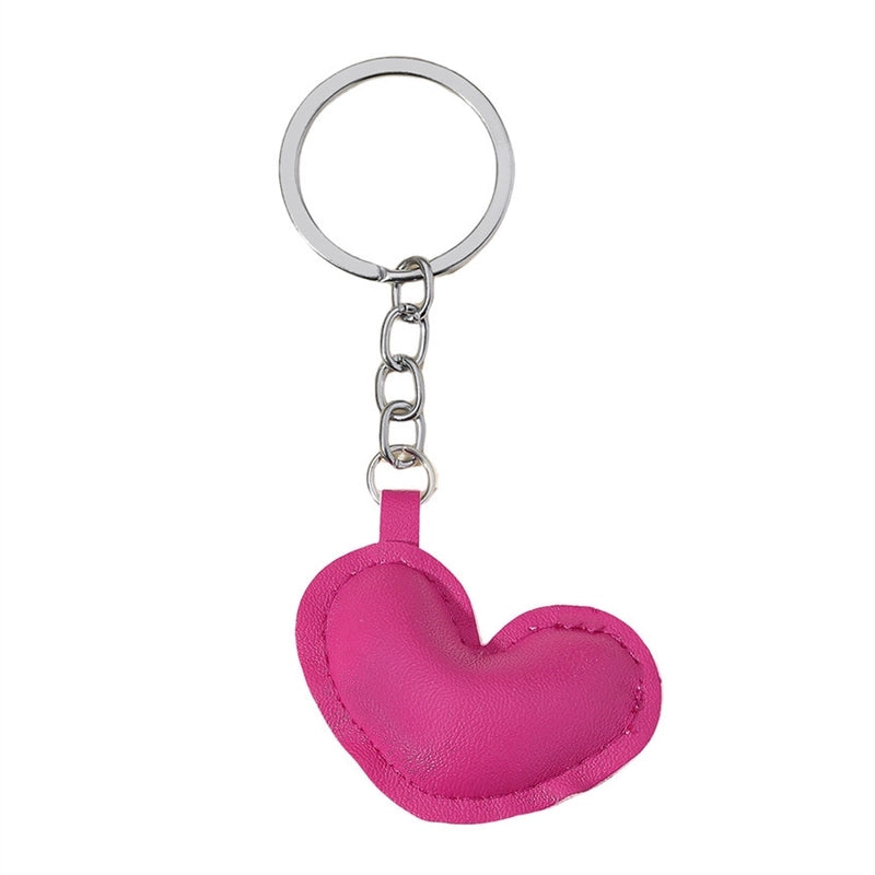 Classic Style Commute Heart Shape Pu Leather Valentine’S Day Unisex Bag Pendant Keychain