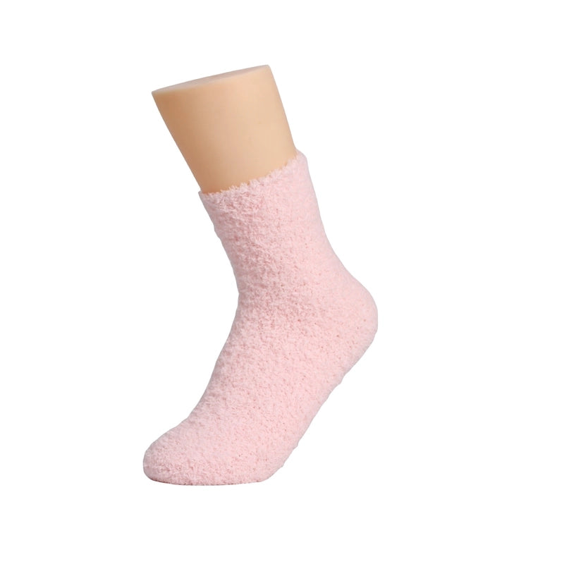 Coral Velvet Socks Women’s Hot Carpet Velvet Socks Winter Solid Color Thickened Floor Sleeping Plush Socks