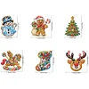 6Pcs DIY Christmas Biscuit Acrylic Diamond Painting Fidget Magnet
