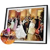 >SALE<5D DIY Diamond Painting Kits Full Round Drill Waltz Ballroom Dancing Art Picture