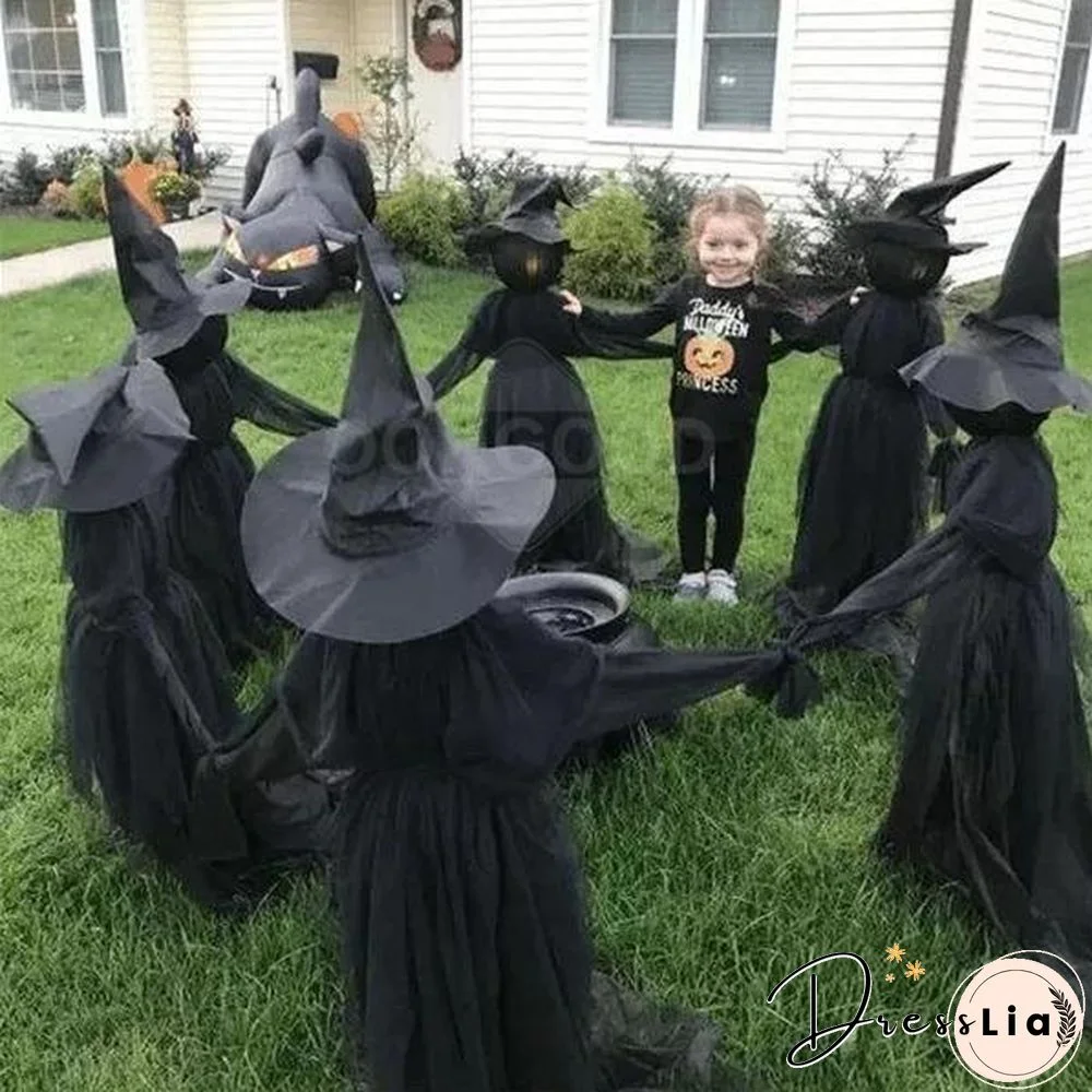 Lighted Halloween Witch Stake For Halloween Decoration