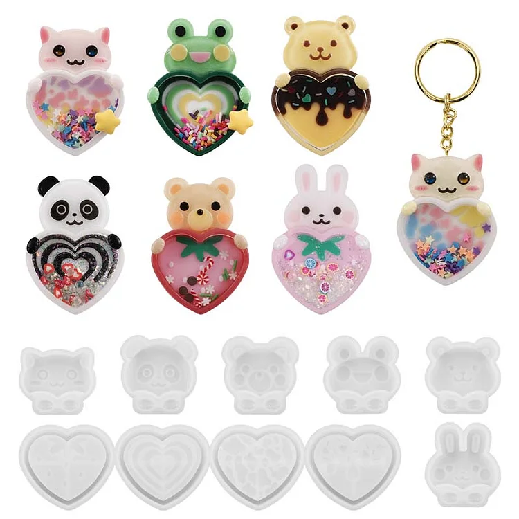 10Pcs Cute Resin Candy Cabochon Charms Pendant For DIY Earring Keychain Necklace - Foto 8