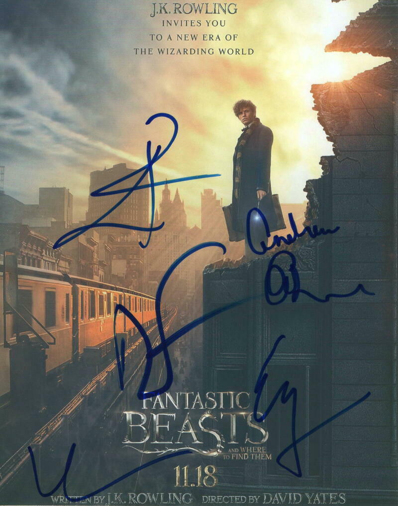 FANTASTIC BEASTS CAST SIGNED AUTOGRAPH 8X10 MINI POSTER Photo Poster painting EDDIE RE ID: 11085