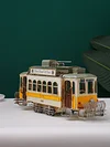 Tram Models Crafts Decoration,Tinplate Car Photography Props,Simple Home Perfect Retro Adornment