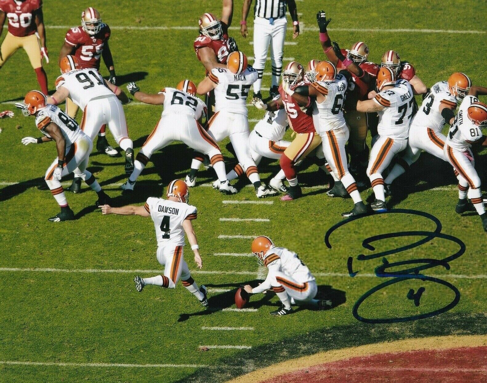 Phil Dawson Autographed Signed 8x10 Photo Poster painting ( Browns ) REPRINT