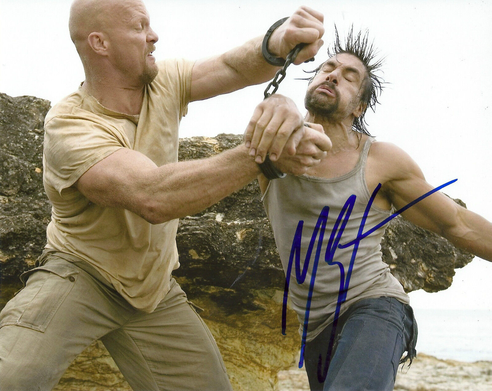 MANU BENNETT 'THE CONDEMNED' PACO SIGNED 8X10 PICTURE *COA *PROOF