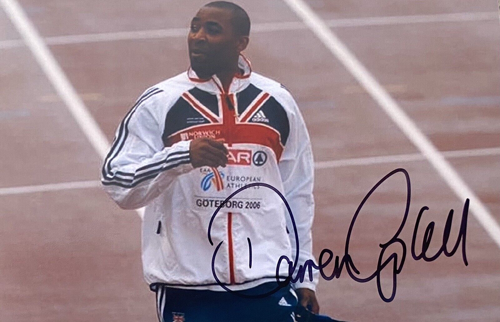 Darren Campbell Genuine Hand Signed 6X4 Photo Poster painting - Team GB - Olympics - Sprinter 4