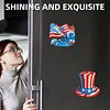 4pcs America 250th Anniversary DIY Diamond Art Magnets Kit Diamond Art Refrigerator Magnet Rhinestones Refrigerator Magnetic Sticker for Adult Beginners DIY Home Office Decor (05)