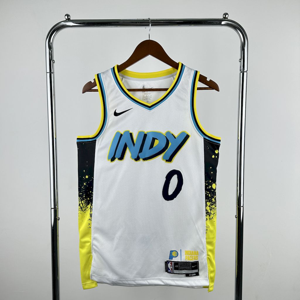 Maillot Indiana Pacers  0 HALIBURTON NBA  Basket Maillot De Fou, site maillot de foot pas cher