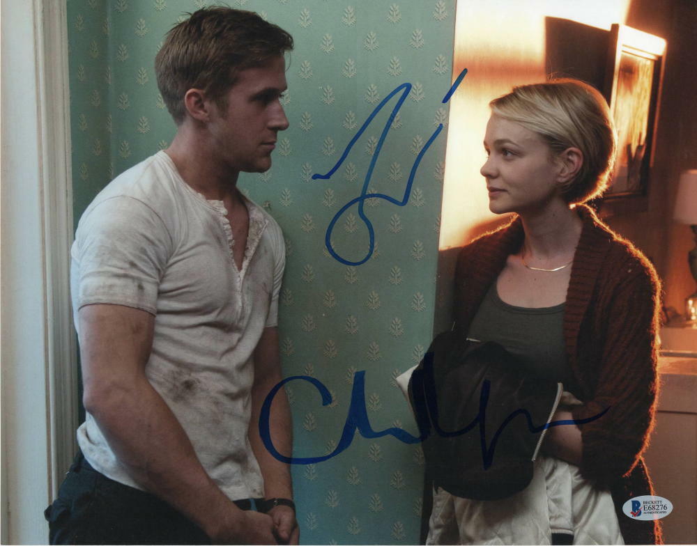 CAREY MULLIGAN & RYAN GOSLING CAST SIGNED AUTOGRAPH 11x14 Photo Poster painting - DRIVE, BECKETT