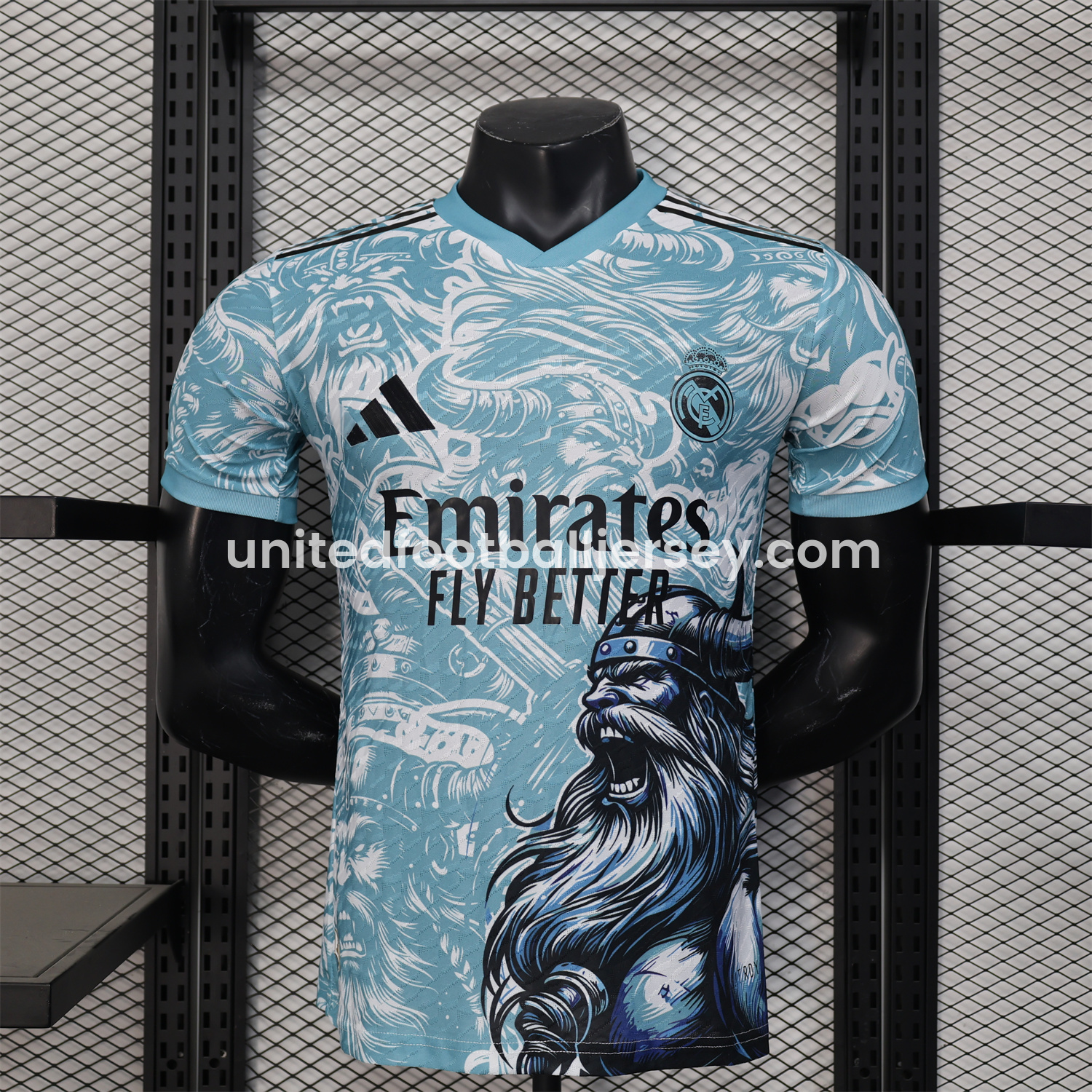 Real Madrid 25-26 Blue Viking Roar Special Edition Jersey - Player Version