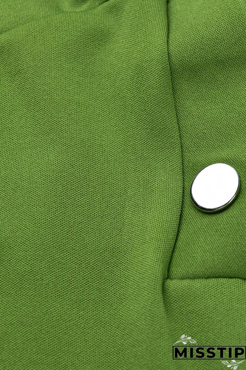 Green Fashion Casual Letter Print Basic Oblique Collar Long Sleeve Two Pieces