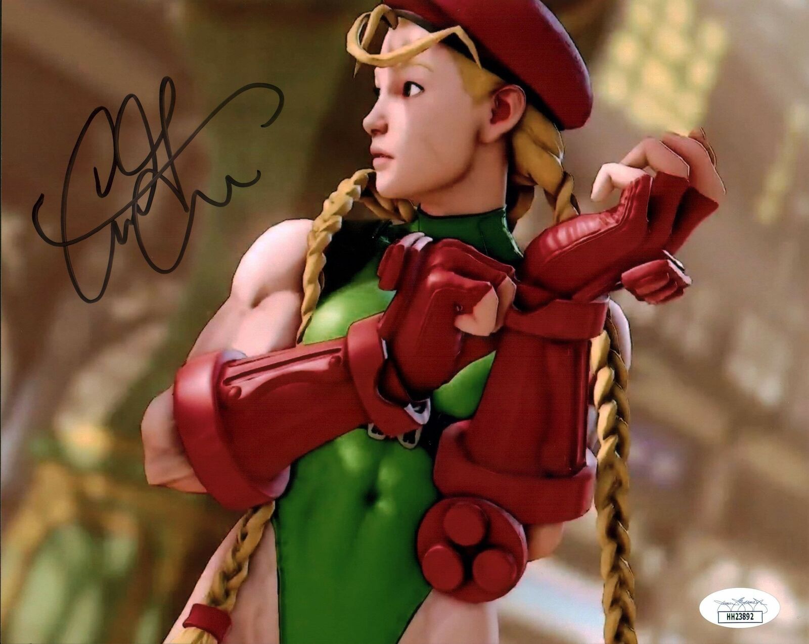 Caitlin Glass Street Fighter 8x10 Photo Poster painting Signed Autographed JSA Certified COA