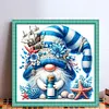Gnome-Partial 11CT Stamped Cross Stitch Bead Embroidery 36*36cm tapestrymarket