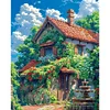 Flower House-11CT Stamped Cross Stitch 45*55cm/17.72*21.65in