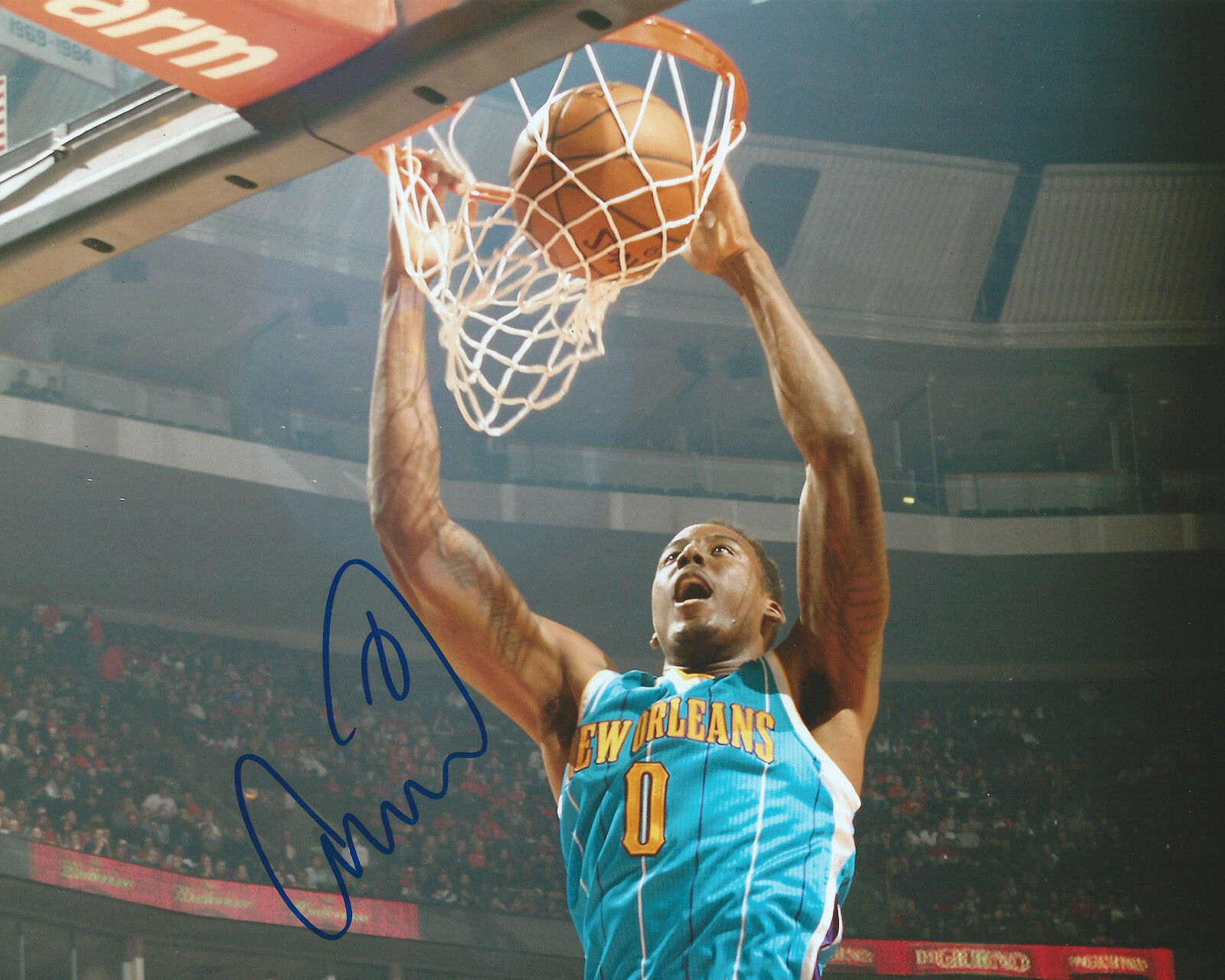 Al-farouq Aminu *NEW ORLEANS HORNETS* Signed Autographed 8x10 A1 Photo Poster painting COA GFA