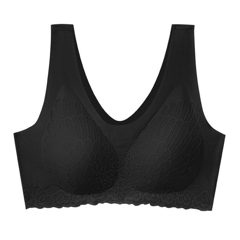 

Solid Color Lace 5D Seamless Wireless Bra Women Yoga Underwear, 501 Original