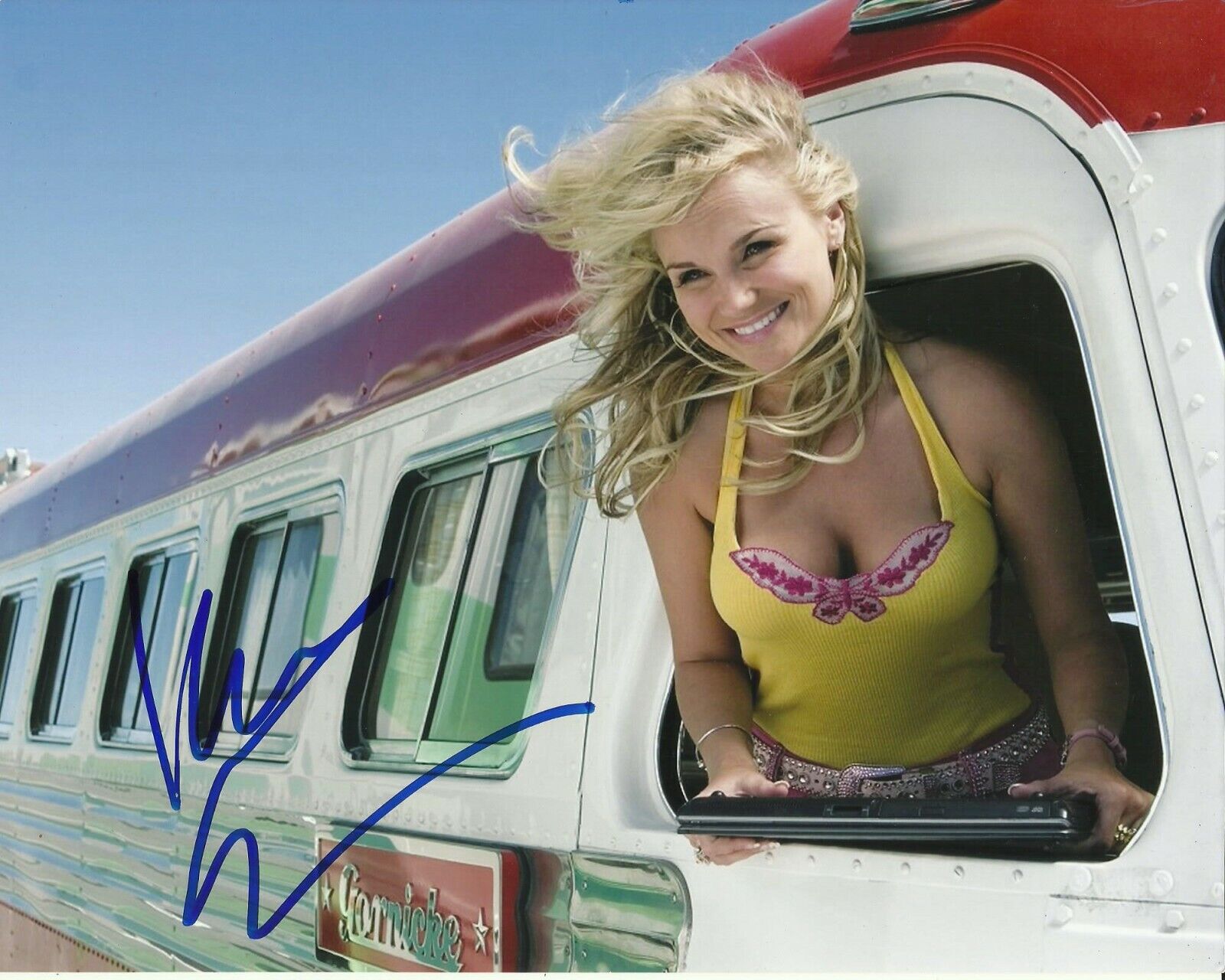 KRISTIN CHENOWETH SIGNED RV Photo Poster painting UACC REG 242