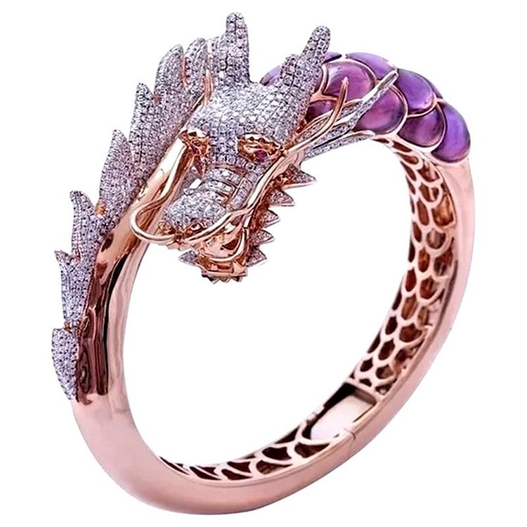Crystal Ice Dragon Ring-Mayoulove