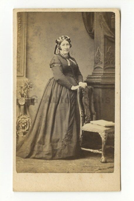 19th Century Fashion - 1800s Carte-de-visite Photo Poster painting - G.J. Polhill of Croydon